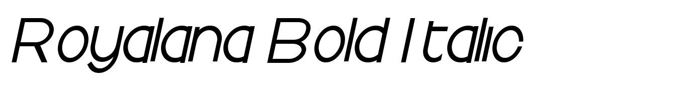 Royalana Bold Italic